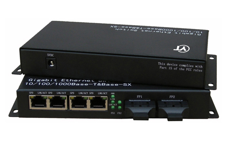 2光口+4路IP视频接口 级联式光端机